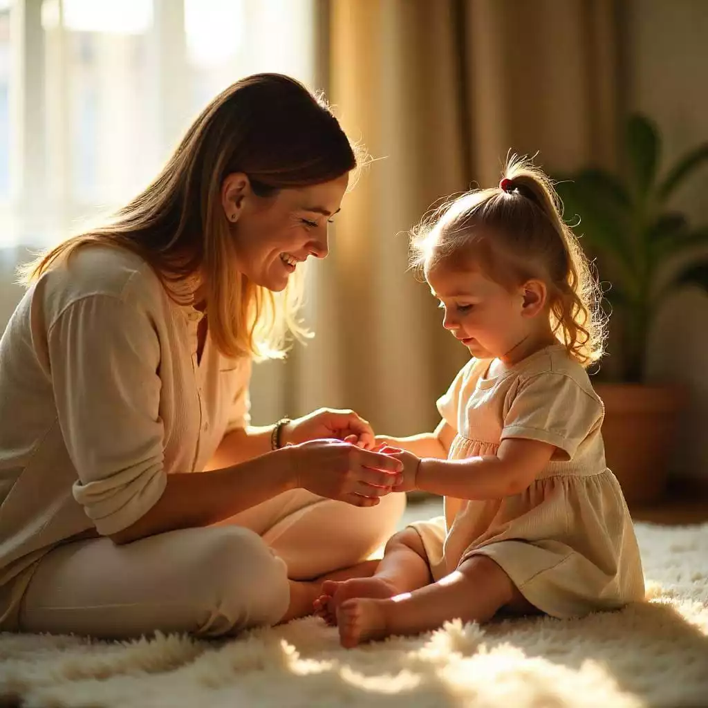 Children playing with toys