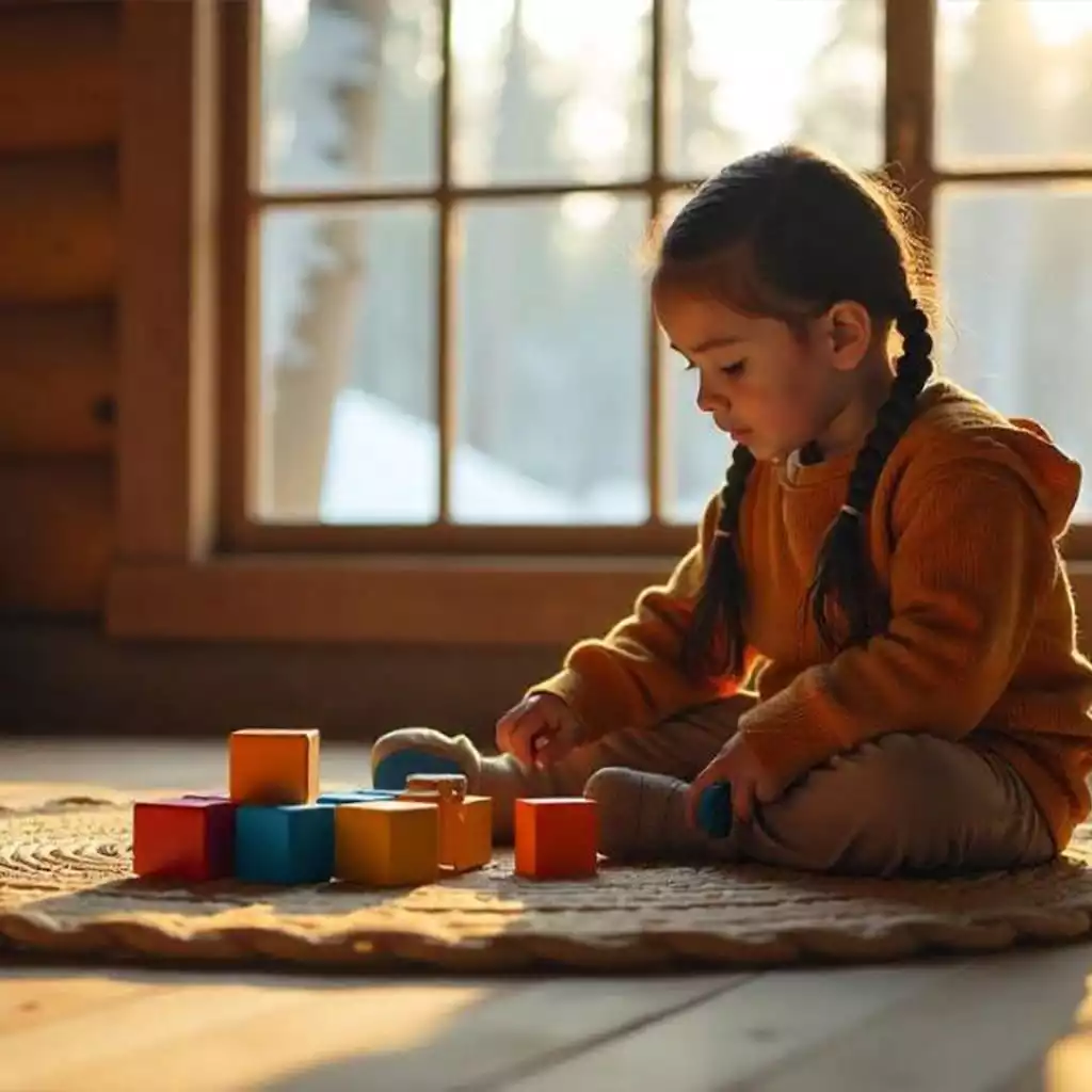Children playing with toys